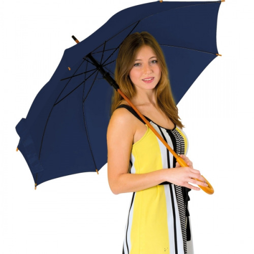 Parasol automatyczny, drewniany NANCY Granatowy 513144 (2)