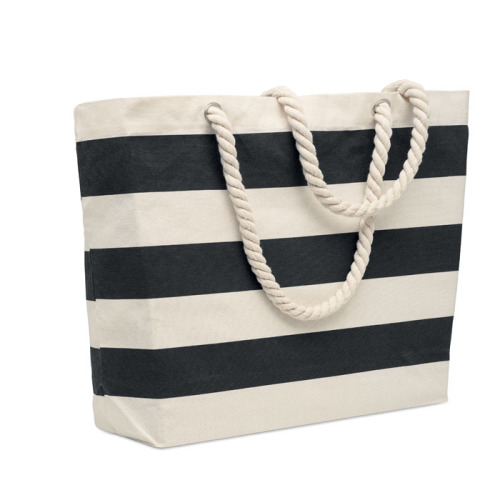 Torba plażowa bawełna 220gr/m² Czarny MO2126-03 