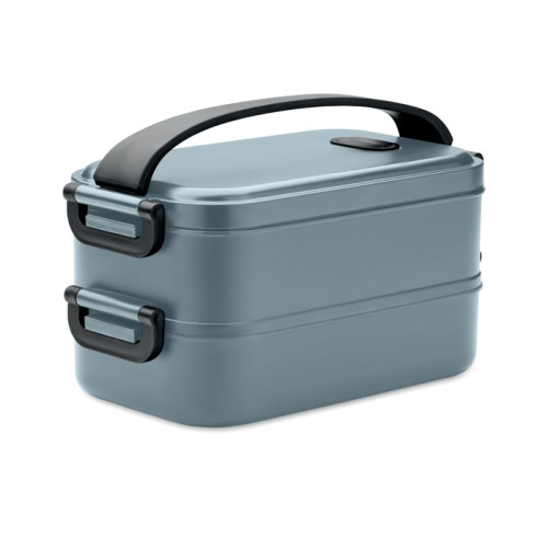 Lunch box z PP z recyklingu Petrol MO2119-20 