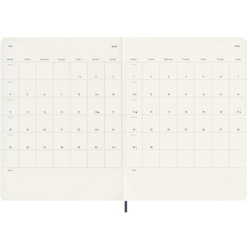 Kalendarz MOLESKINE Ciemnoniebieski VM493-27/2026 (6)