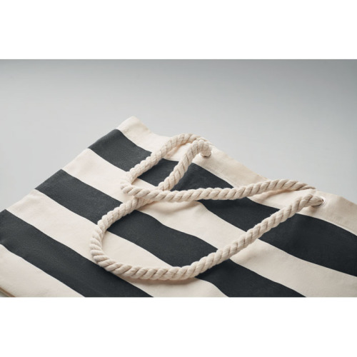 Torba plażowa bawełna 220gr/m² Czarny MO2126-03 (3)