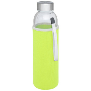 Bidon szklany Bodhi o pojemności 500 ml Zielony limonkowowy