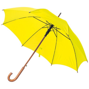 Parasol automatyczny, drewniany NANCY żółty