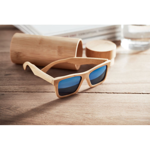 Okulary przeciwsłon. z etui Drewna MO6454-40 (6)