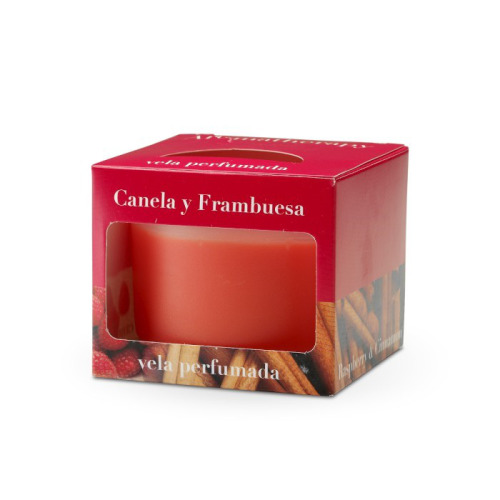 Świeca Cordoba 9x7,5cm Cinnamon - raspberry CERERIA MOLLA Czerwony  B3CM-13001 
