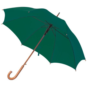 Parasol automatyczny, drewniany NANCY Ciemnozielony