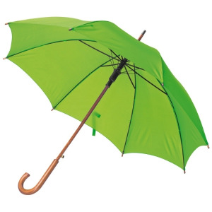 Parasol automatyczny, drewniany NANCY Jasnozielony