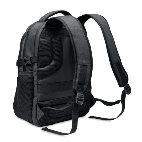 600D RPET plecak na laptop Czarny MO2047-03 (1)