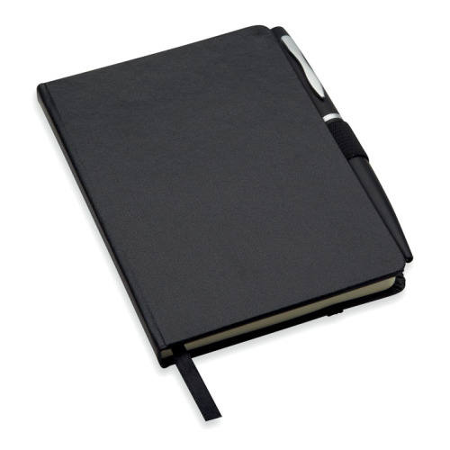 Notatnik formatu A6 z długopis Czarny MO8109-03 