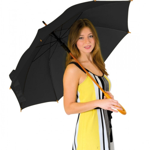 Parasol automatyczny, drewniany NANCY Czarny 513103 (2)