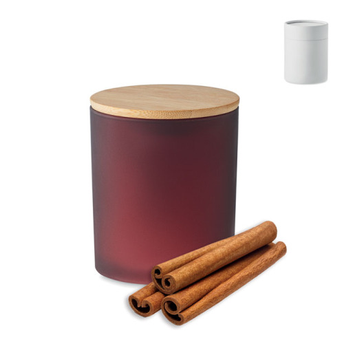 Świeca woskowa roślinna 120 gr Burgund MO6612-02 