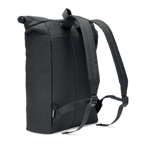 Plecak 600D RPET typu rolltop Czarny MO6998-03 (1)