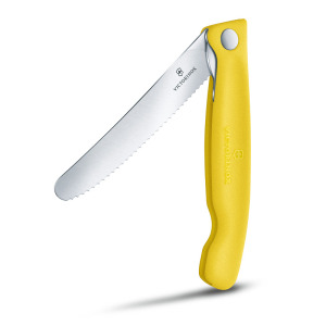 Składany nóż do warzyw i owoców Swiss Classic Victorinox żółty
