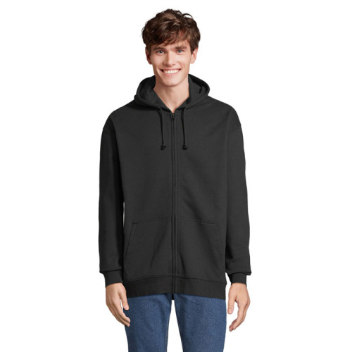 CARTER Bluza z kapturem Czarny / Czarny Opal S03812-BK-XS 