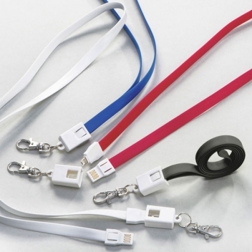 Smycz do transferu danych z micro USB LE PORT Czerwony 063905 (3)
