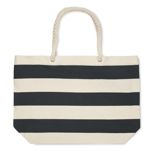 Torba plażowa bawełna 220gr/m² Czarny MO2126-03 (1)