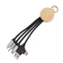 Kabel do ładowania 3w1 z podświetlanym logo Beżowy EG059213 (1) thumbnail