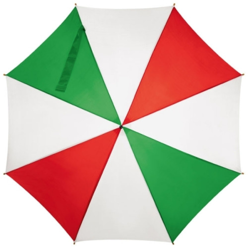 Parasol automatyczny, drewniany NANCY Czerwono-zielony 513159 (1)