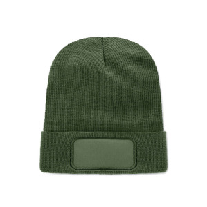 Czapka unisex poliester RPET Ciemnozielony