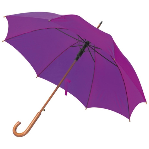 Parasol automatyczny, drewniany NANCY Fioletowy 513112 
