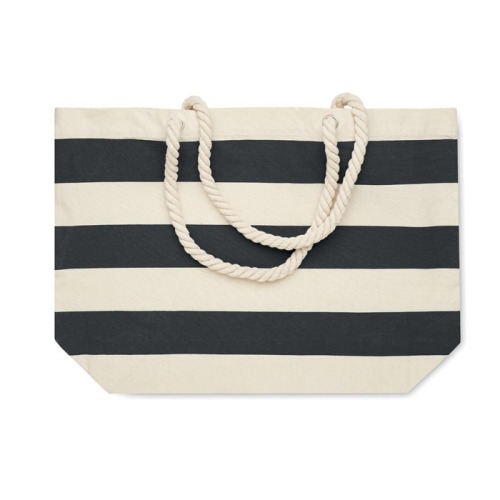 Torba plażowa bawełna 220gr/m² Czarny MO2126-03 (2)