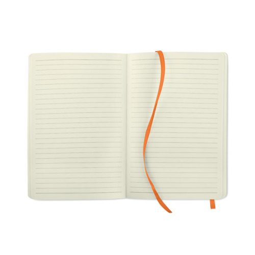 Notes A5 z recyklingu Pomaranczowy MO2118-10 (3)