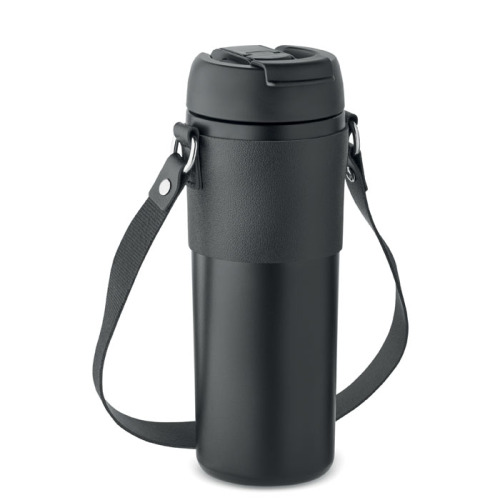 Kubek z podwójną ścianką 700ml Czarny MO6971-03 